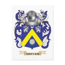 Gervais-(Tyrone) Coat of Arms (Family Crest) Post Cards