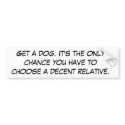 Get a dog bumper stickers