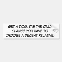 Get a dog bumper stickers