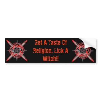 Get A Taste Of Religion... bumpersticker