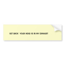 get back bumper stickers