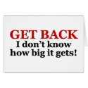"Get Back" Greeting Card by RighteousTees "Get Back" Greeting Card