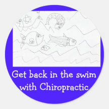 Get back in swim Chiropractor sticker