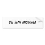 Get BENT Missoula Bumper Stickers