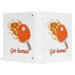 Get Burned Flaming Ping Pong Vinyl Binder