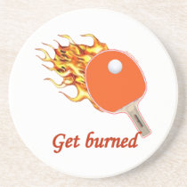 Get Burned Flaming Ping Pong Coasters