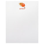 Get Burned Flaming Ping Pong Letterhead Template