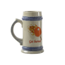 Get Burned Flaming Ping Pong Mug