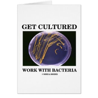 Get Cultured Work With Bacteria (Agar Plate) Card