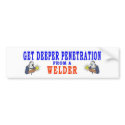 GET DEEPER PENETRATION bumper stickers