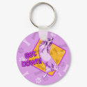 Get Down Obedience Corgi Keychain (Purple)