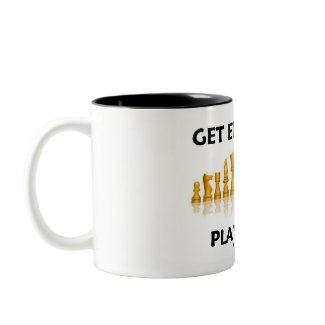 Get Educated Play Chess (Reflective Chess Set) mug