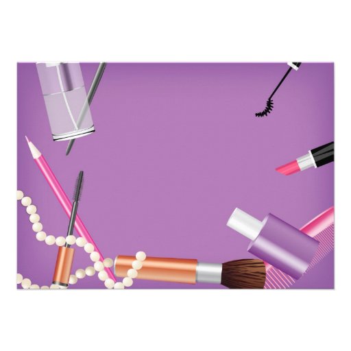 Get Glammed Up - Make-up / Spa Invitation