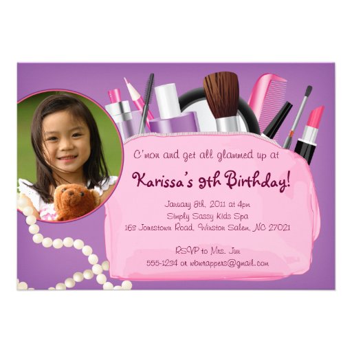 Get Glammed Up - Make-up / Spa Invitation