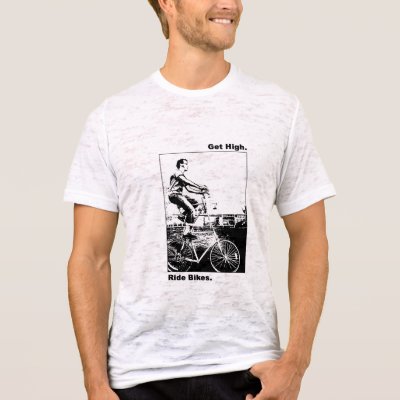 get high ride bikes t shirt by ehdesign420