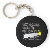 Get Hippies Out Of Your Trees Key Chains