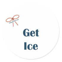 Get Ice Reminders Round Stickers