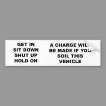 get_in_sit_down bumper stickers