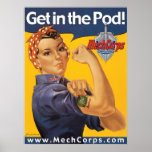 Get in the Pod! poster - MechCorps posters