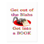 Get into a Book Postcard