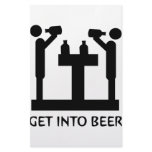 get into beer icon personalized stationery