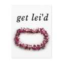 Get Lei'd Greeting Card postcards
