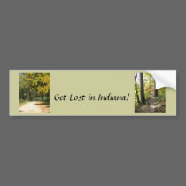 Get Lost in Indiana Bumper Sticker bumper stickers