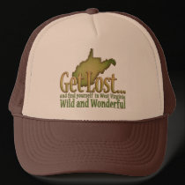 Get Lost...in West Virginia Too Hat hats
