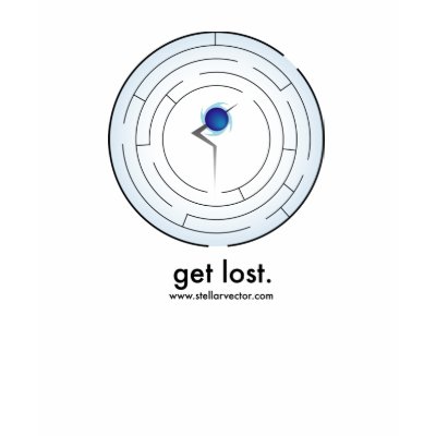 Get Lost - white Tee Shirt by stellarvector