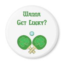 Get Lucky Ping Pong Magnets