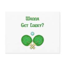 Get Lucky Ping Pong Postcards