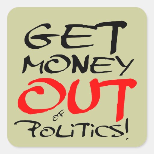Get Money Out! Square Sticker Zazzle