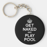 GET NAKED AND PLAY POOL KEY CHAIN