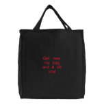 Get near my bag and ill kill you!