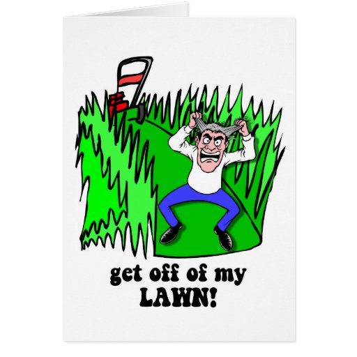 Shes get off my lawn redhead