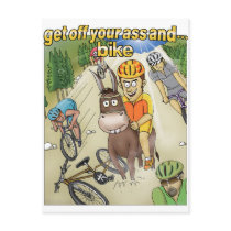 Get Off Your Ass And...Bike postcards