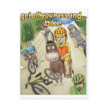 Get Off Your Ass And...Bike Postcard