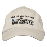 Get Off Your Butt Dog Agility Embroidered Hat