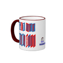 Get Off Your Butt (dual message) Mug mugs