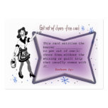get out of chore certificate business cards