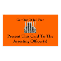 Get Out Of Jail Free Cards business cards by KissMeIm Get Out Of Jail Free Cards business cards