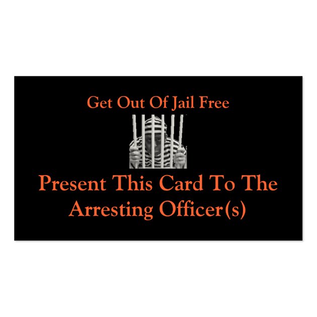 Get Out Of Jail Free Card Template