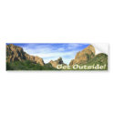 Get Outside bumper stickers