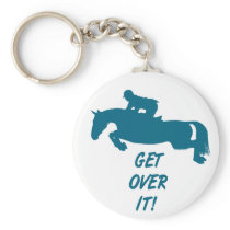 Get Over It Horse Key Chains