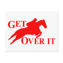 GET OVER IT HORSE POST CARDS