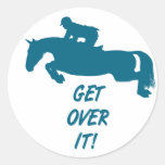 Get Over It Horse Stickers