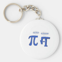 Get Real Be Rational Keychain