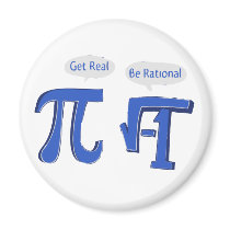 Get Real Be Rational Fridge Magnets