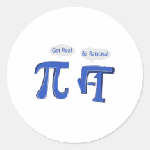 Get Real Be Rational Sticker