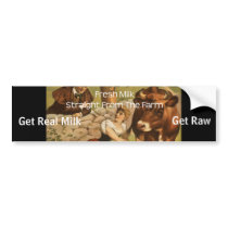 Get Real Milk Get Raw bumpersticker by gotraw Get Real Milk Get Raw bumpersticker